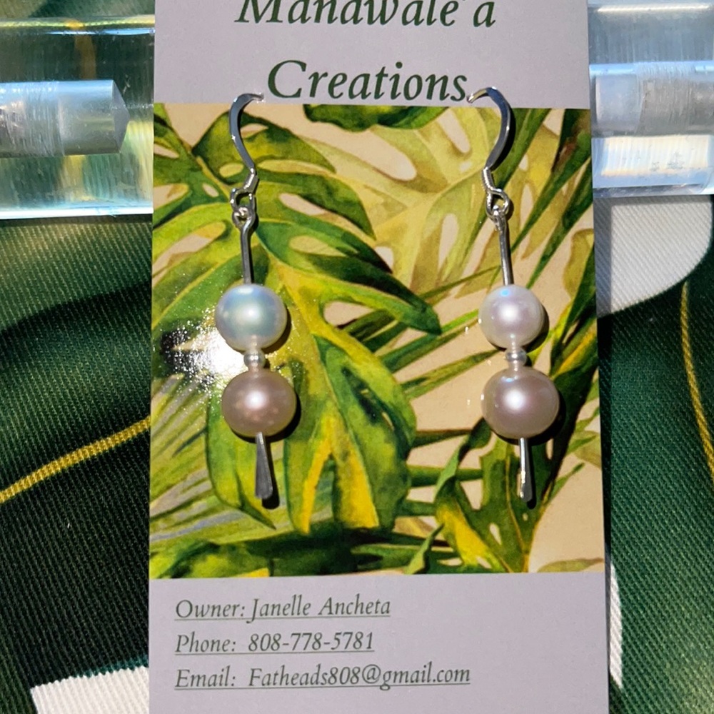 COPY - COPY - Tahitian pearl earrings